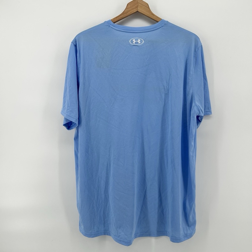 Under Armour Team Tech OPS Basketball Shirt Mens Blue Performance Athleisure NWT - Picture 6 of 7